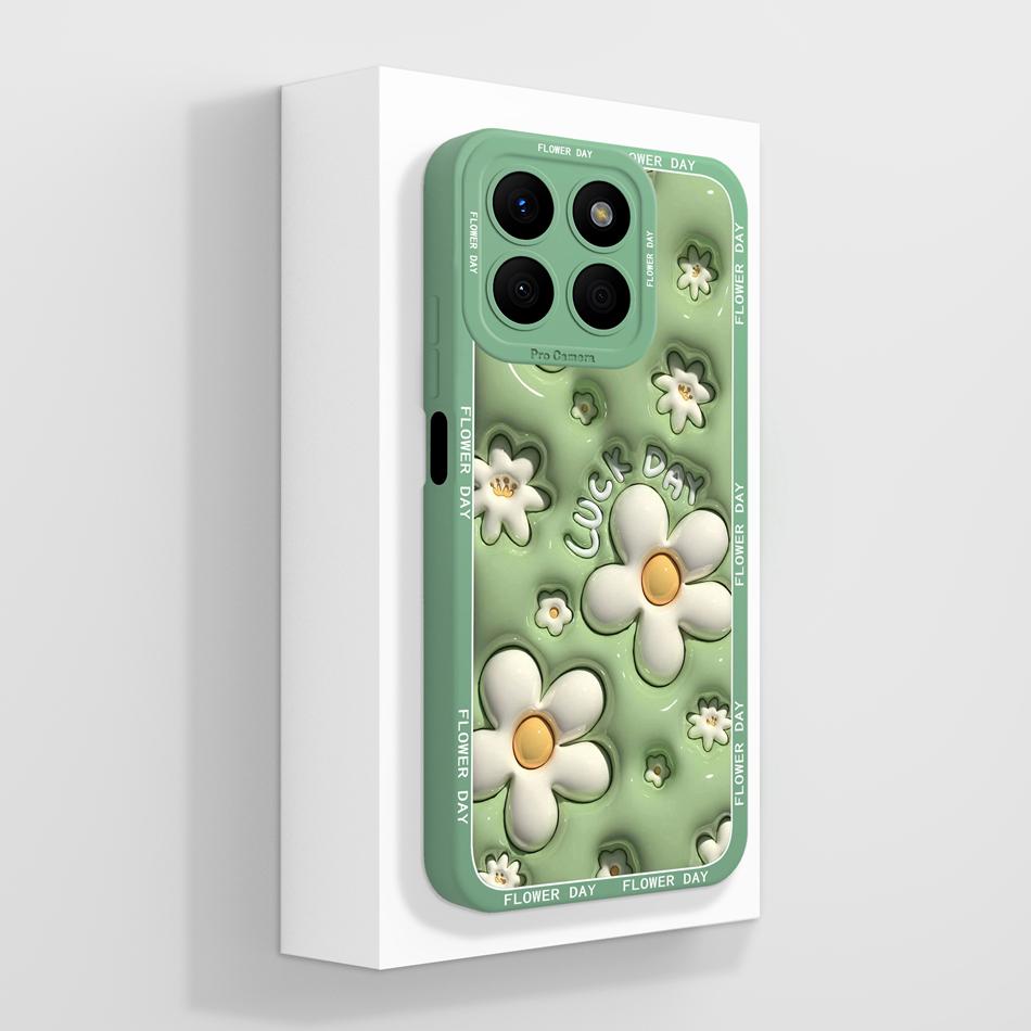 For Honor X8b Case For Honor X8A X8 Phone Back Cover Panda Baby Fundas Full Protection Soft Liquid Silicone Shockproof Bumper