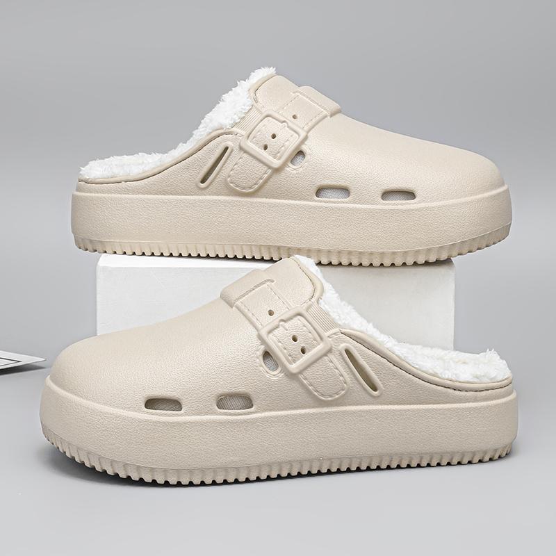 Fashion Fashion Women Winter Slippers Warm Fur Indoor Shoes Garden Clogs Couple Casual Shoes Luxury Sandals Comfort Home Soft Slippers