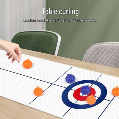 Taşınabilir Masa Curling Oyunu: Aile ve Takım Oyunu İçin Mini Buz Hokeyi