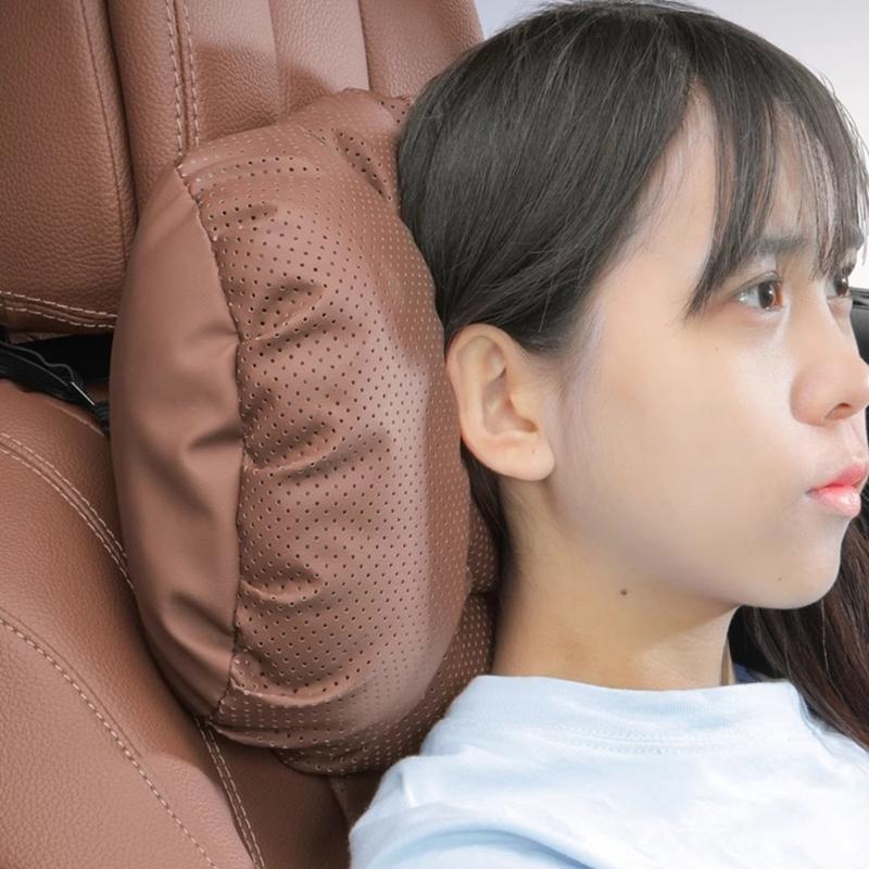 Adjustable Premium Car Seat Headrest Cushion And Lumbar Support Pillow For Drivers Long Trip Fatigue Relief Universal