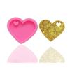 Dadword Key Chain Silicone Resin Mold Piece Shiny Silicone Heart Mold Silicone Keychain Mold Jewelry Craft Accessories