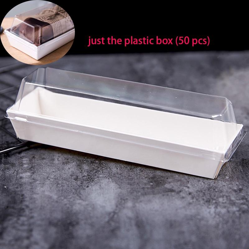 Hochwertige weiße Kartonschachtel für lange, quadratische Drei-Minuten-Papierschachtel, Schweinefleischflockenkuchen, kleiner Schalenkuchen, Eigelbkuchen, Blätterteig, Handtuchrollenbox