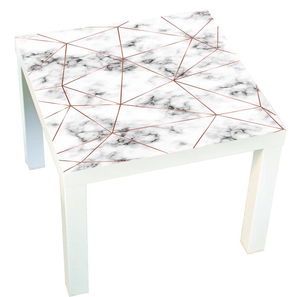 Glossy Marble Lack Table Tops Wall Sticker Furniture Desk High Grade Film Waterproof Stickers Removable Retread Home Decals