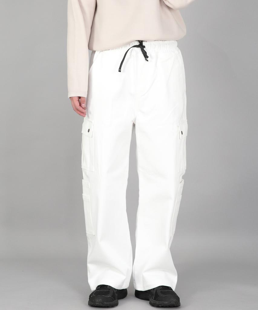 Seinteukeulu Double Cargo String Jogger Pants Dcj-338 White