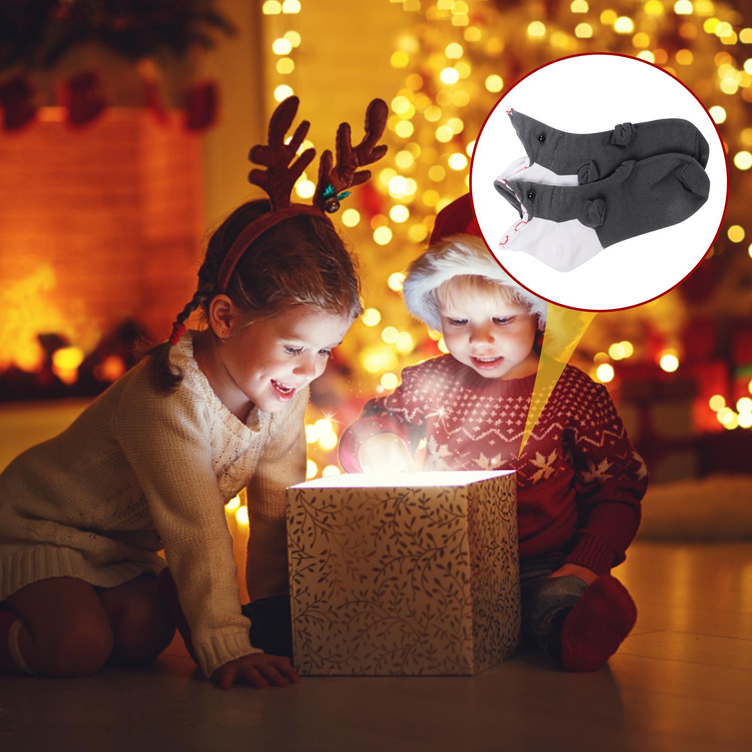 

Вязаные носки для женщин и мужчин, милые вязаные носки с животными, забавный узор для вязания, носки с манжетами