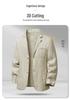 Men's Lightweight Linen Blazer - Light Blue, Breathable, Spring/Summer Casual Suit Jacket