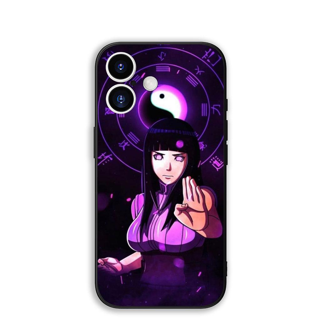 

Cover for Apple iPhone 16 15 14 11 Pro Max 6 7 8 Plus + SE2 SE3 SE 2022 2020 8+ Protective Phone Case Hinata Hyuga Narutos iPhone 16 Pro
