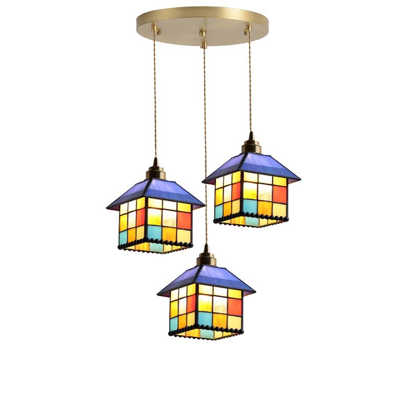 Vintage Edison Switch Pendant Light Crystal Glass Shade Loft Bar Hanging Ceiling Lamp For Kitchen Dining Room Bedroom Chandelier