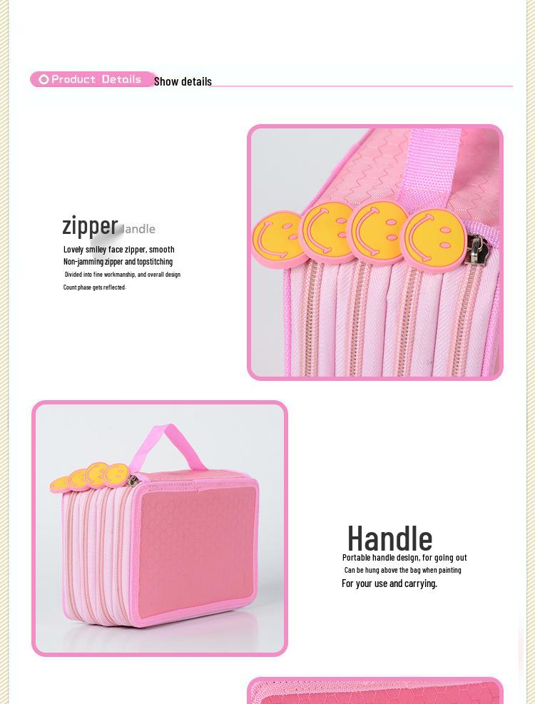 Secret Garden Football Pattern 72-Slot Colored Pencil Case