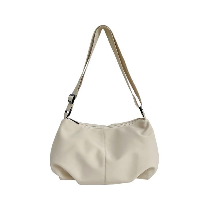 Japanese and Korean trend new simple pleated shoulder messenger bag Wenyi Fan commuter dumpling bag