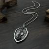 Opk Jewelry Trend Retro Fighting Angel Warrior Titanium Steel Pendant Hip Hop Necklace