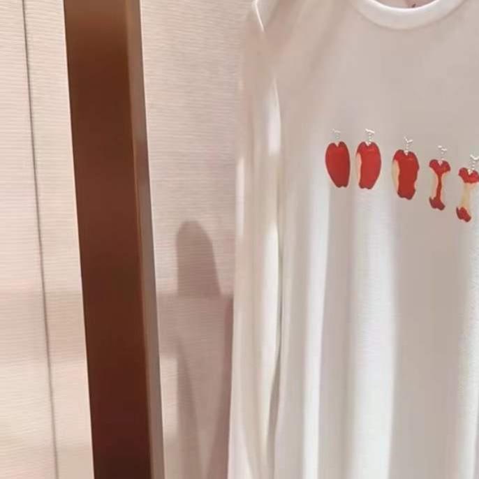 Long-Sleeve Lucky Fruit Top Medium чёрный