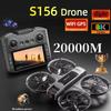 S156 Drone GPS 8K Profissional HD Câmera Dupla 360° Tela Controle Remoto Motores Brushless Detecção de Obstáculos Quadricóptero