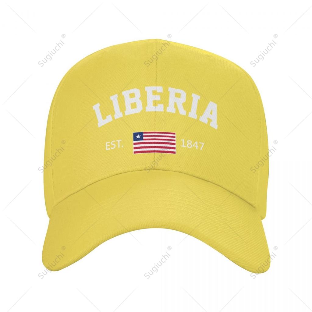 Baseball Cap Liberia EST Independence Day Wild Sun Shade Peaked Adjustable Outdoor Caps