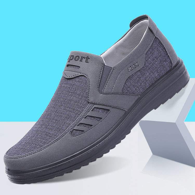 ****** Old ******* Cloth Shoes Breathable Men's Single Shoes Middle-aged and Elderly Father Shoes S**t Sole Non-slip Large Size Shoes