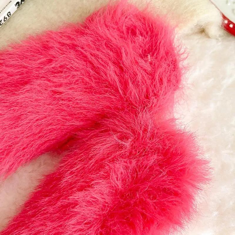 Cute Ugly Big Eye Funny Fleece Floor Socks  Coral Velvet Thickened Warm Plush Socks Autumn And Winter Home Socks