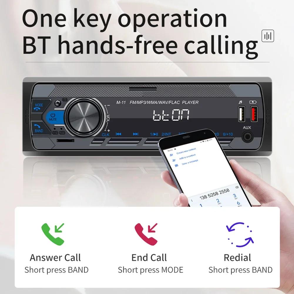 Radio Auto Universal Un Din 12V Bluetooth Autoradio Stereo MP3 Player Audio in Dash AUX/FM/USB/BT Suport Asistent Vocal