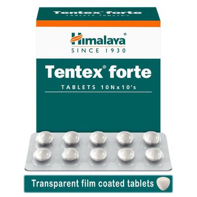 10 X 10 Strip Tentex Forte Male Wellness Libido Enhancer With Ashvagandha Shilajeet, Total 100 Tablets