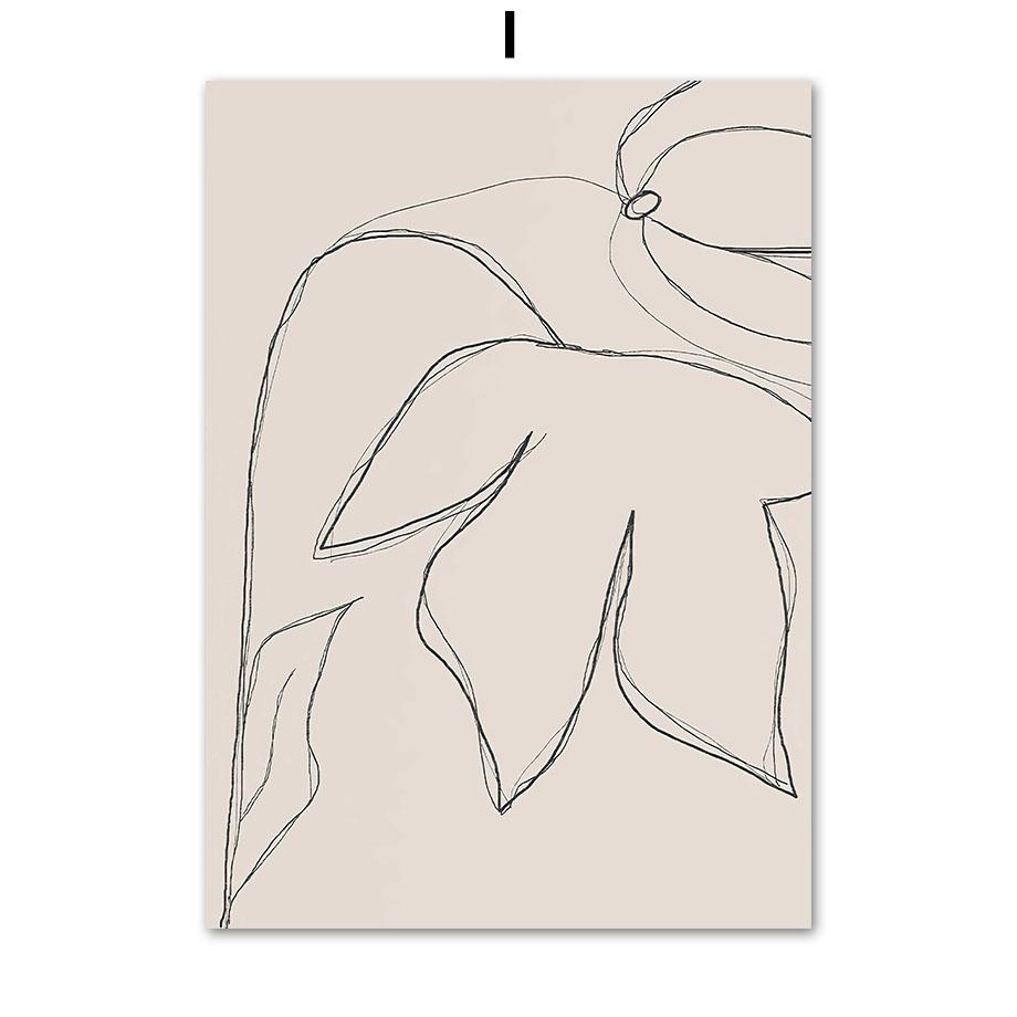 Abstract Figure Lines Stripe Girl Colorful Wall Art Canvas Painting Posters And Prints Bar Hotel Pictures For Living Room Decor