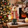 Christmas Decoration, Reindeer with Lantern, LED, Battery-operated, 25.5 X 19.5 X 52 Cm, Red