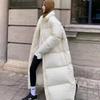 Super long cotton clothes women's knee to ankle thickened new big quilt cotton clothes winter