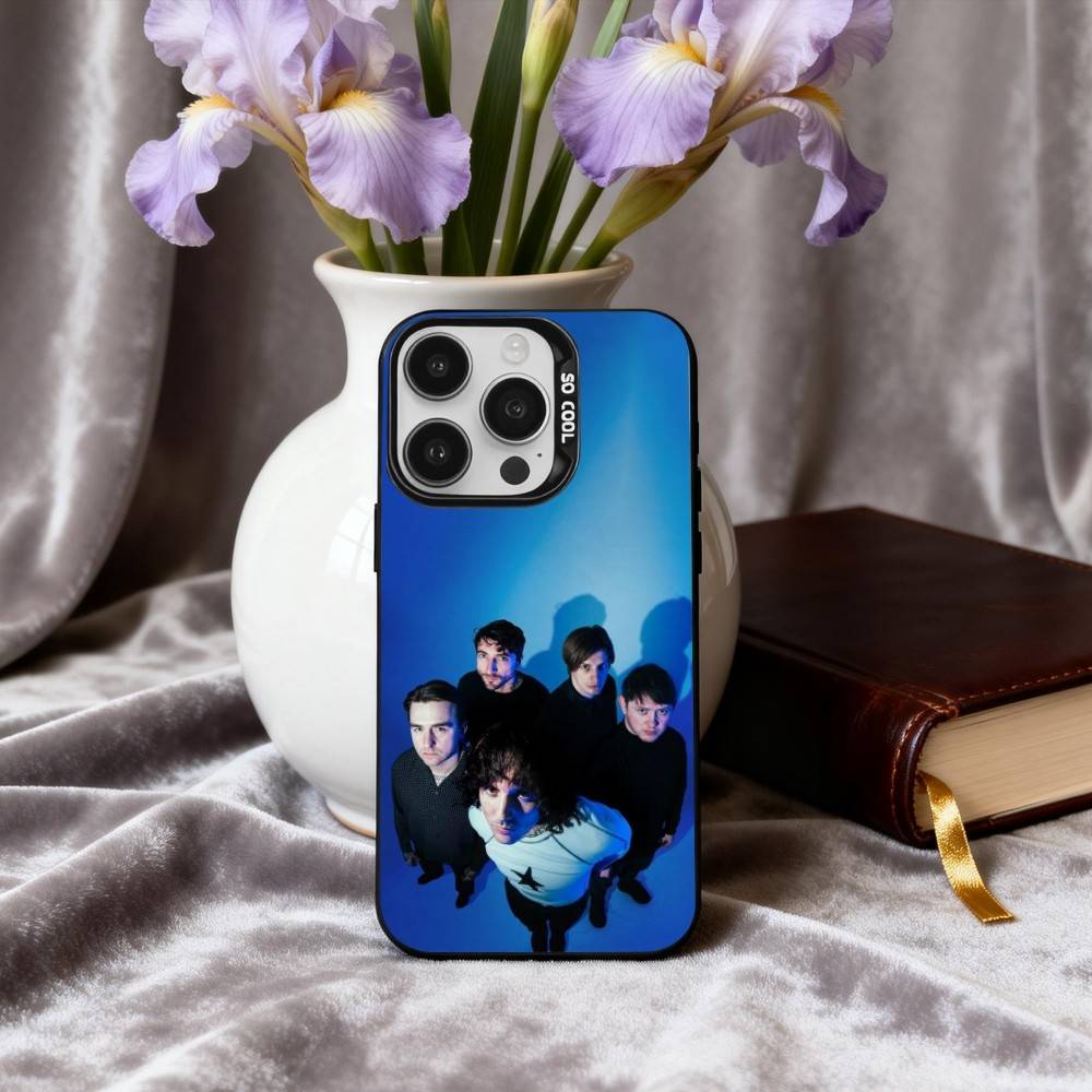 B-Bring M-Me the Horizon Band Phone Case For iPhone17,16,15,14,13,12,11 Plus,Pro Max Candy Silver Plated Inside Cover