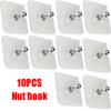 Multi-Function Multiple SpecificationsTransparent Strong Self  Adhesive Wall Hooks Multi-Purpose Wall Hook Key Holder