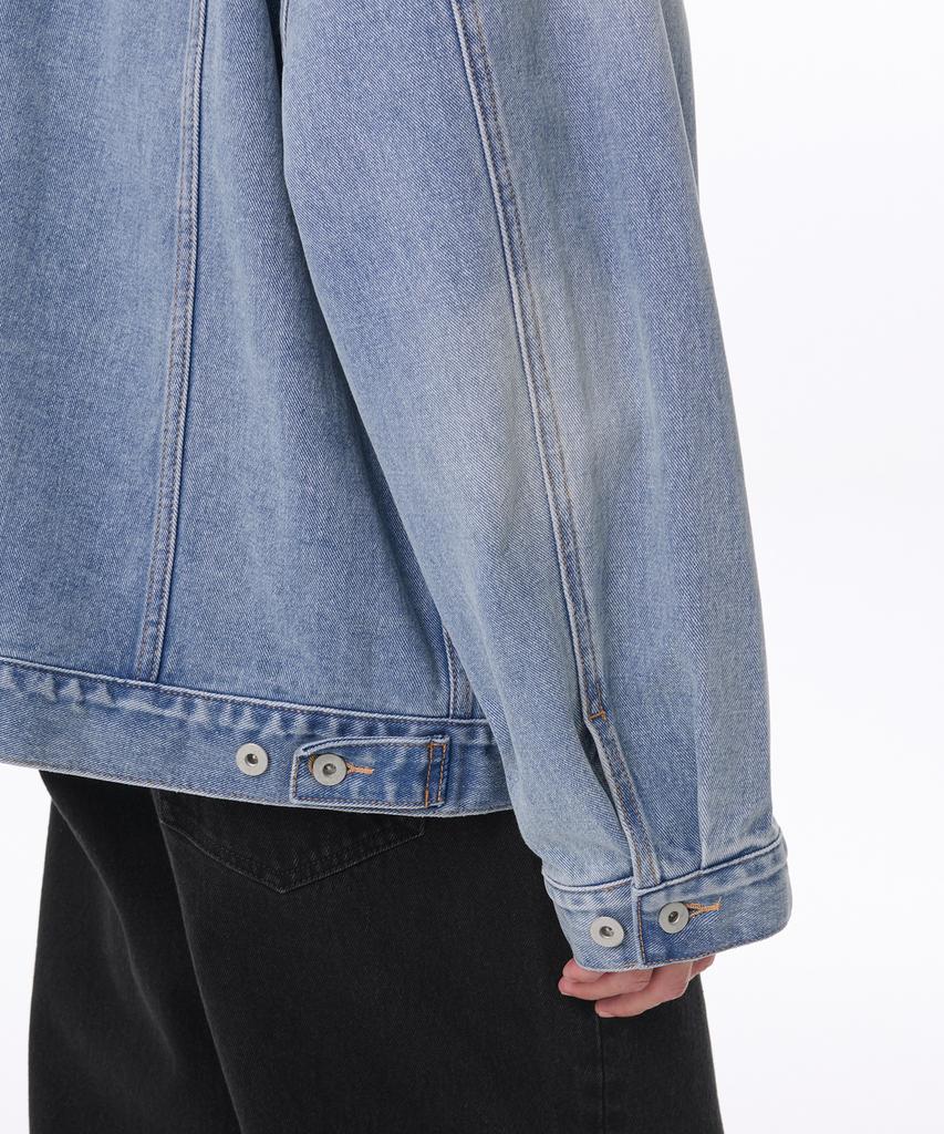 Musinsa Standard Extra Oversized Denim Trucker Jacket [Light Indigo]