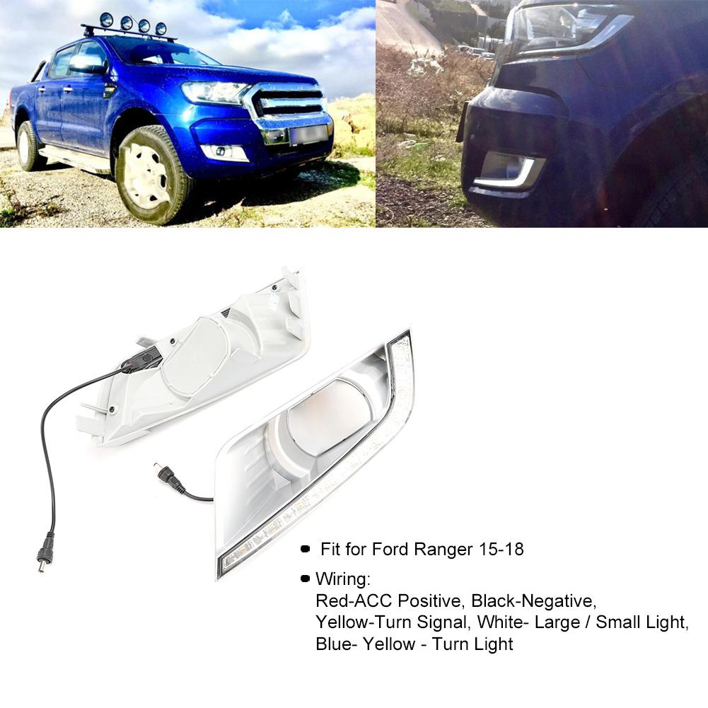 LED Daytime Running Light Turning Signal 12V Fit for Ford Ranger 15-18