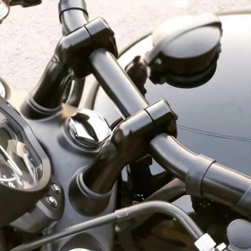 Motorcycle Handlebar Riser Kit Triumph Bobber T100 T120 Speed Twin - Black Height Extension Mount
