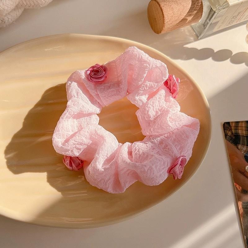 2025 Striped Ball Head Hair Tie: Large Intestine Style for High Ponytails