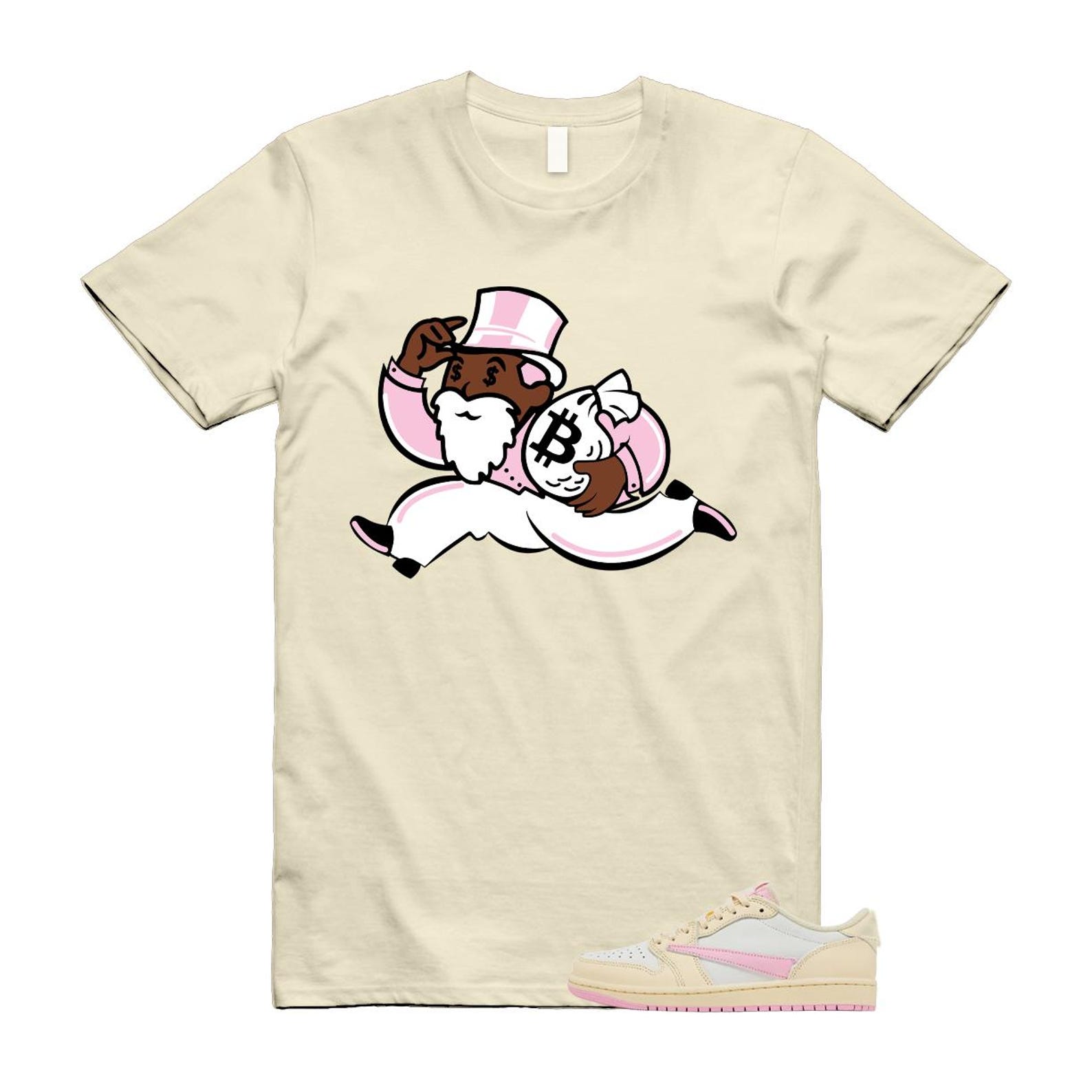 1 Shy Pink Muslin Travis Sail Retro Low OG SP T Shirt Match GM S
