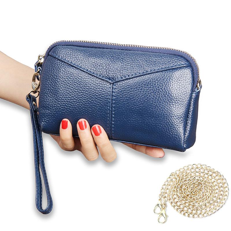 Stylish Genuine Leather Women s Clutch Phone Wristlet Bag 1139₽