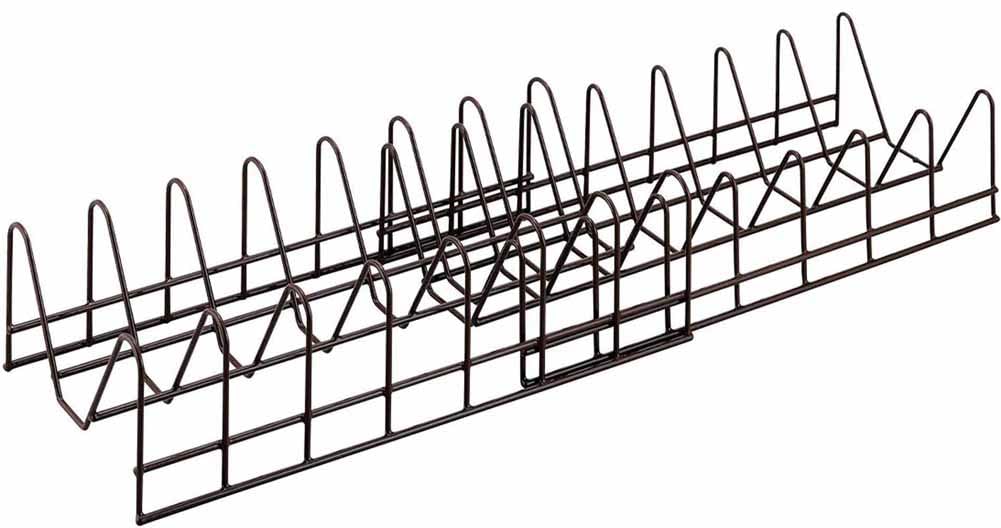 Shimomura Kikaku Dish Stand - Stores Dishes Upright Made in Japan - Easy to Access - Extendable - Adjustable Size - Resin Coating - Protects Dishes 5300₽