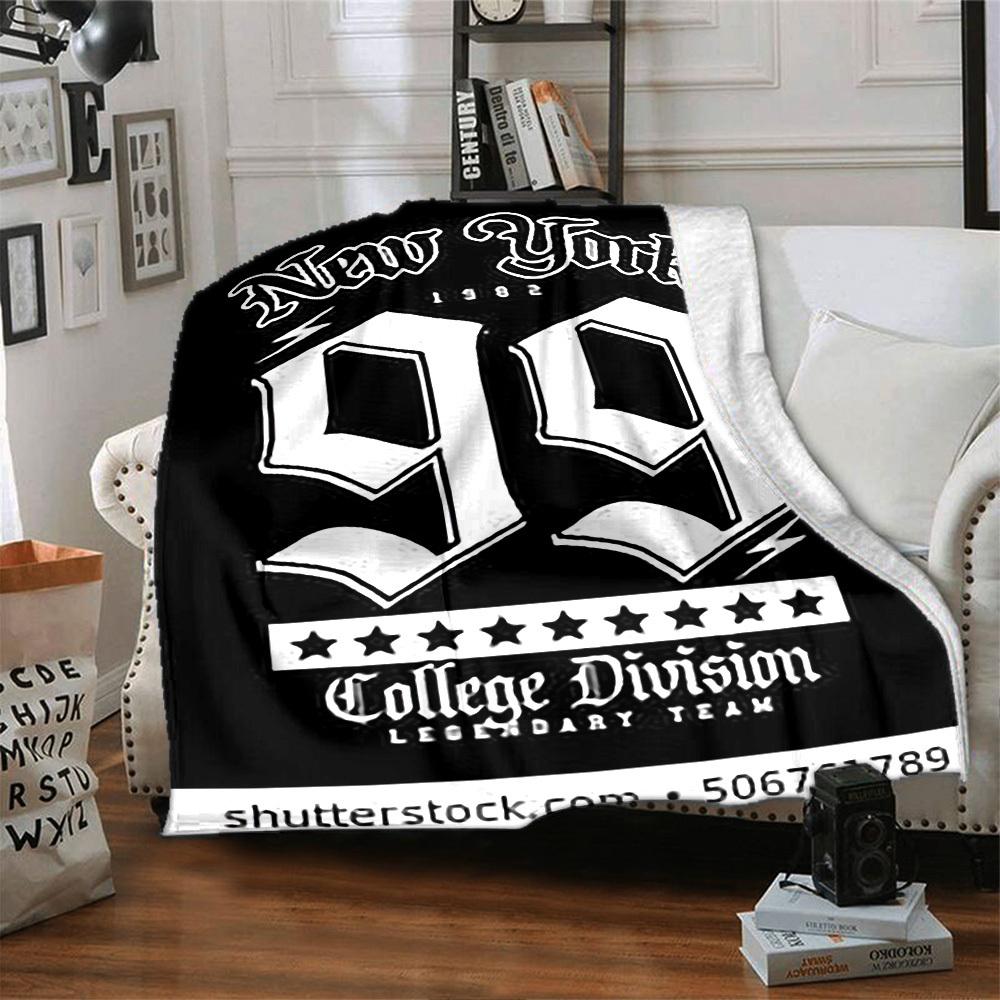 1pc New York 1982 College Division Soft Flannel All Season Throw for Home, Office, Outdoor UseDurable Comfort Soft Warm Throw for Home