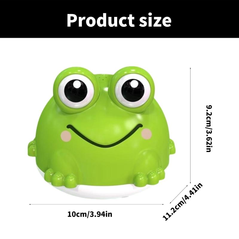 Lovely Cartoon LED Frogs Baby Bath Toy with Automatic Water Sprayer And Dynamic Light Great For Toddler Water Playing