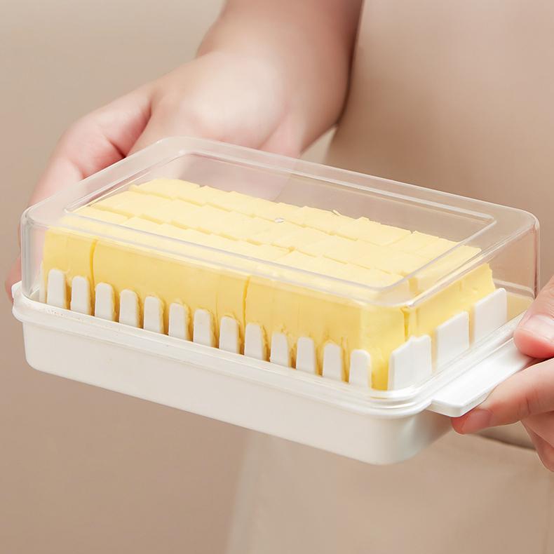 Butterdose mit Deckel Organizer Kühlschrank Käse Käse Aufbewahrungs-Organizer Crisper Backen Buttertrenner