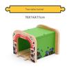 Wooden Train Track Scene Building Accessories Cave Tunnel Compatible with Thomas Tank Engine Track Toys Ages 3-6