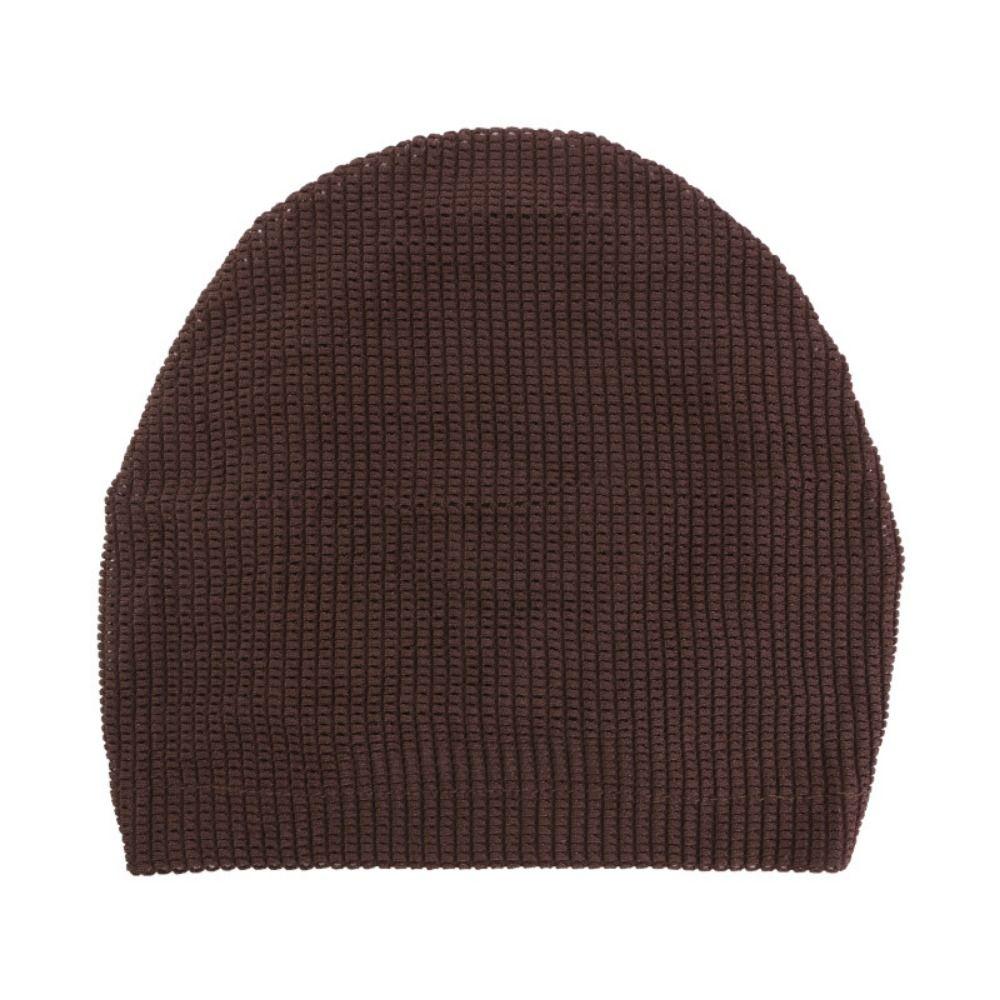 Elastic Hood Solid Color Postpartum Hat Comfortable Crinkle Hijab Turban Summer