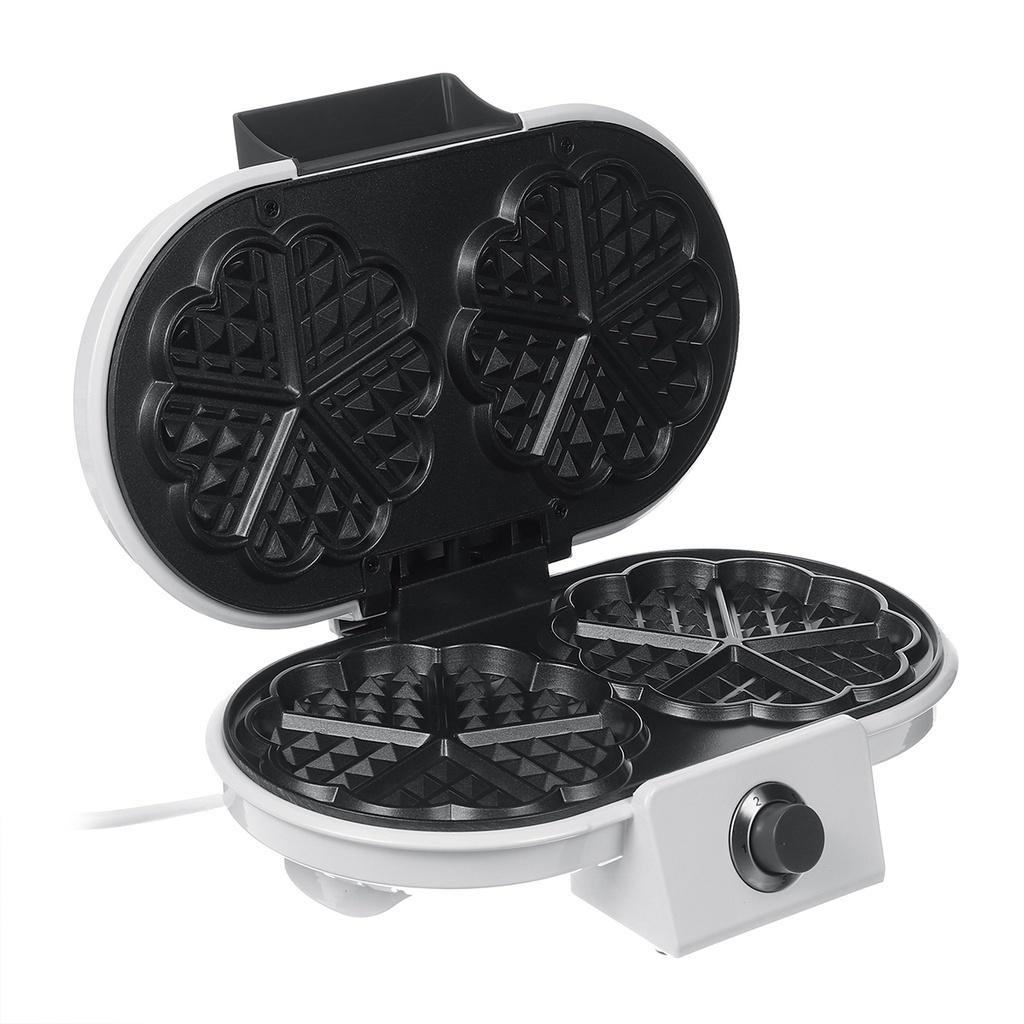 1200W 220-240V Bubble Egg Cake Oven Breakfast Waffle Machine Electric Baking Pan 50/60Hz Multi-functional Double‑Head Waffle Maker