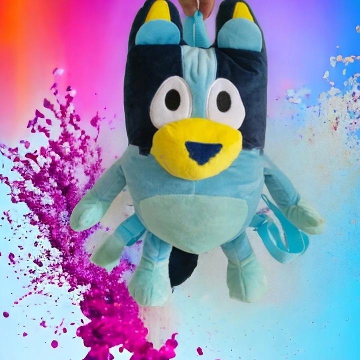 Plecak Przedszkolny Dziecięcy Piesek Wizerunek Bluey I Bingo Pluszak Miś