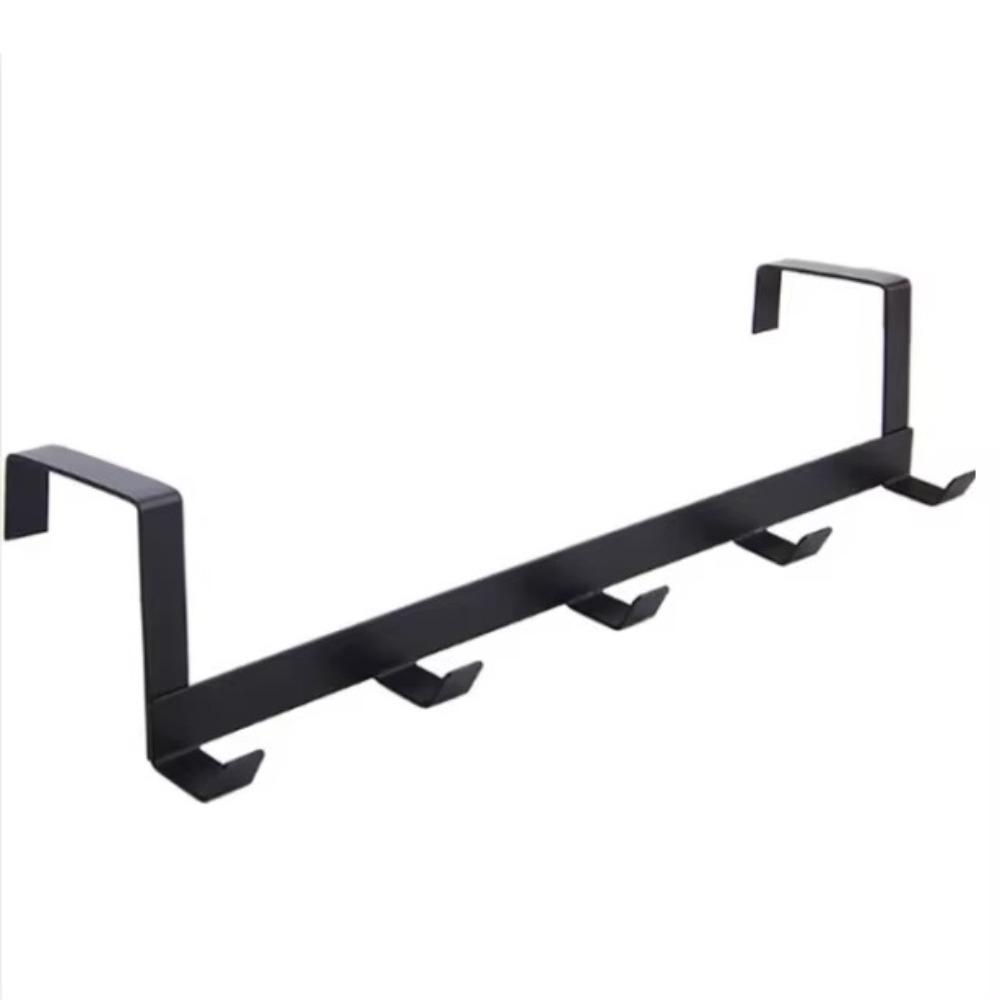 

Надверный крючок для хранения без сверления, 5-звенные дверные крючки, новый настенный крючок-вешалка чёрный