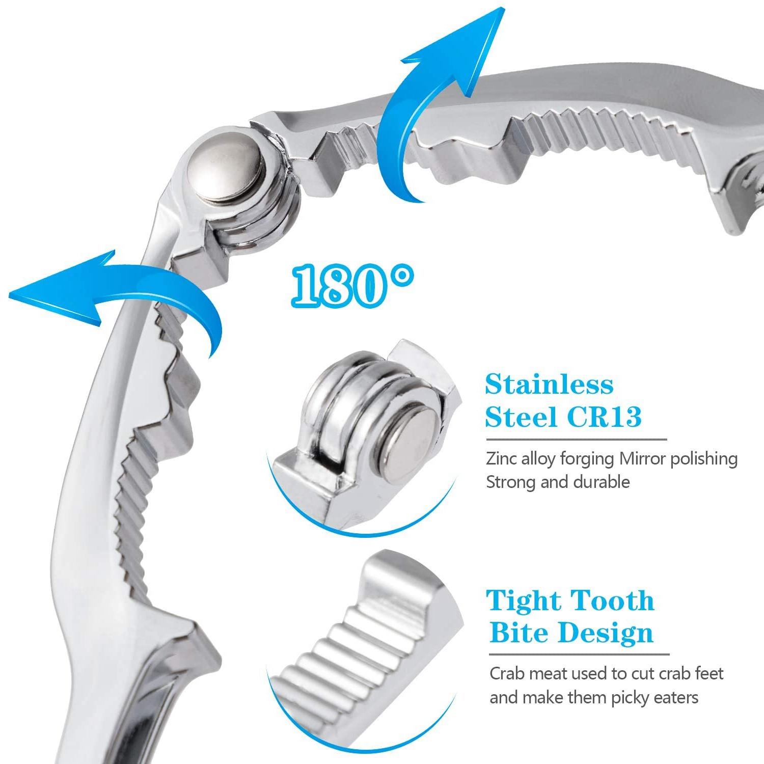ABWR-Seafood Tool Kit Lobster Crackers Set Of 4, Crab Leg Cracker Tools, Seafood Crackers Nut Cracker Set