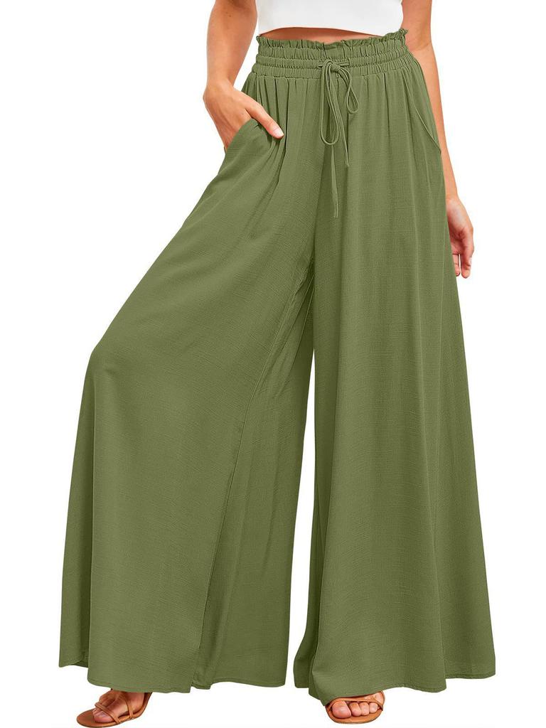Women's High-Waisted Wide-Leg Culottes - Autumn/Winter Collection
