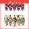 Plastic Christmas Cone 5pcs Pine Ornament Colorful Shiny Glitter Pine Cone Pendant For Holiday Party Scene Layout Christmas Tree Hanging Decoration