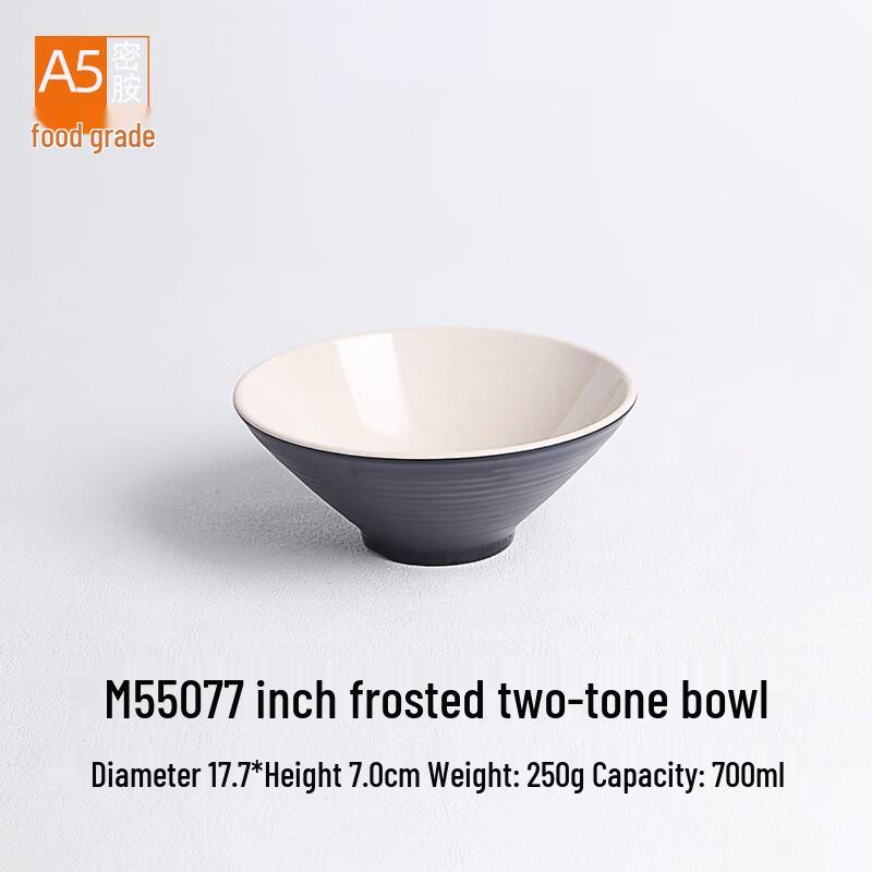 A5 Melamine Two-Tone Ramen Bowl 7 inch (2-pack)