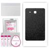 apgo Skin Sticker Film Foil Vinyl for the BACK Compatible with Samsung Galaxy Tab E 9.6 SM-T561, Scratch-resistant, Easy To Install - Black Honeycomb