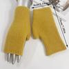 Warm Knitted Gloves Turtle Doves Gloves Cashmere Fingerless Hand Warmer Mittens