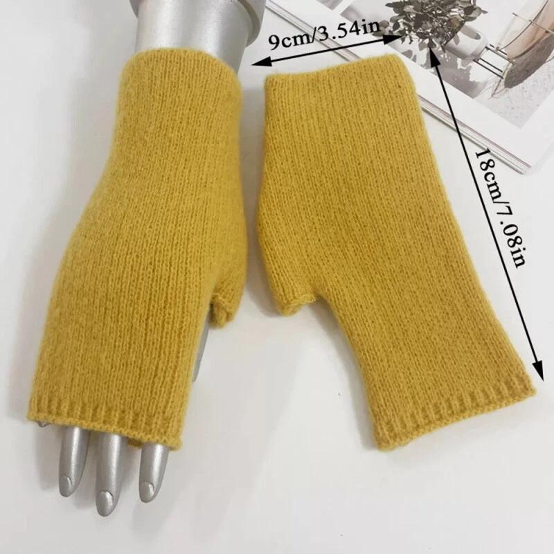 Warm Knitted Gloves Turtle Doves Gloves Cashmere Fingerless Hand Warmer Mittens