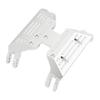 RC Transmission Center Skid Plate Aluminum Alloy Gearbox Bottom Mount Base for Axial Capra 1.9 UTB AXI03004 RC CarSilver